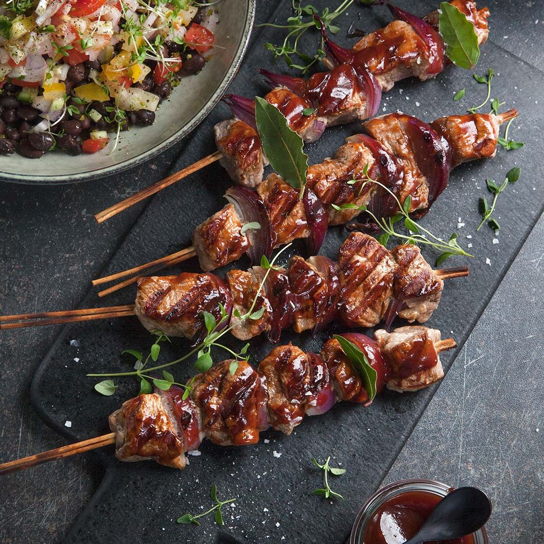 Fläskfile på spett Sweet Baby Ray's